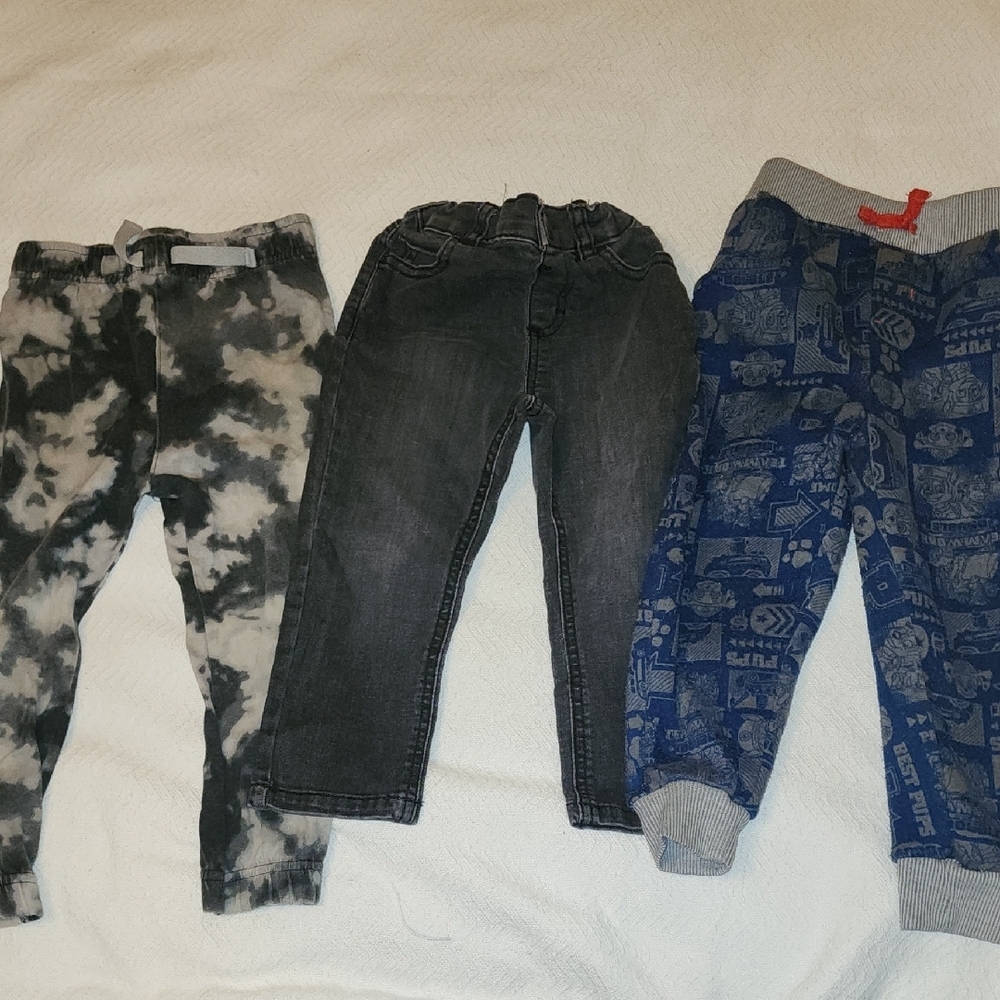 Stylish Kids Bottoms Set - Black, Gray, Blue